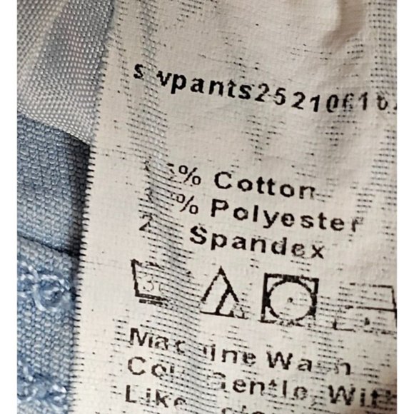 Shein Teens SZ 4 High Rise Flare Leg Light Wash Floral Stretch Jeans 26/28X33 - Picture 12 of 13